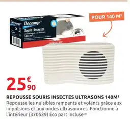 Rural Master Decamp Repousse Souris Insectes Ultrasons 140 m² offre