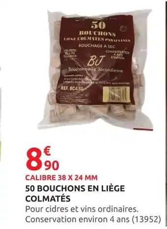Rural Master 50 bouchons en liège colmatés offre