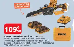 Rural Master INGCO Coffret scie d'élagage à batterie 20 V offre