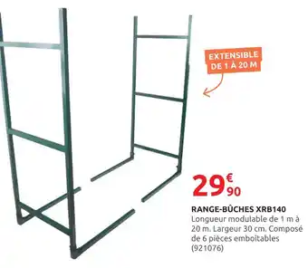 Rural Master Range-bûches XRB140 offre