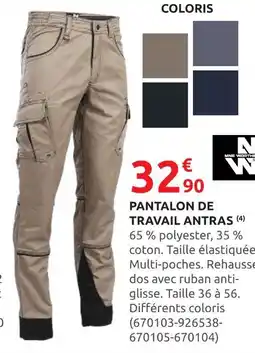 Rural Master NINE NORTH Pantalon de travail Antras offre
