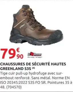 Rural Master Chaussures de sécurité hautes greenland s3s offre