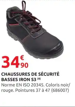 Rural Master Chaussures de sécurité basses Iron S3 offre