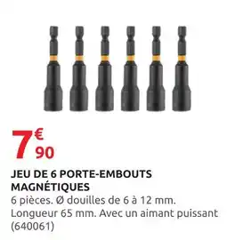 Rural Master Jeu de 6 porte-embouts magnétiques offre