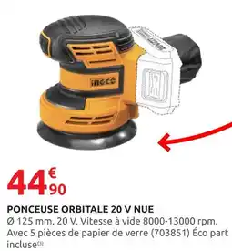 Rural Master INGCO Ponceuse orbitale 20 v nue offre