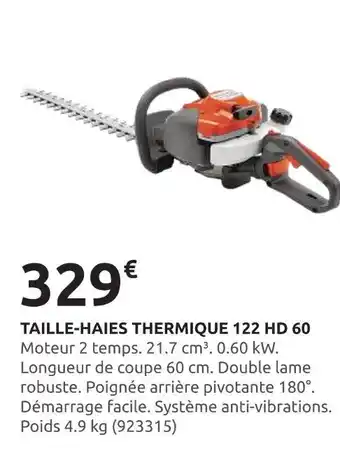 Rural Master Taille-haies thermique 122 hd 60 offre