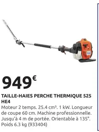 Rural Master Taille-haies perche thermique 525 he4 offre