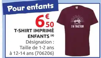 Rural Master T-SHIRT IMPRIMÉ ENFANTS offre