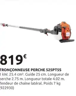 Rural Master Husqvarna Tronçonneuse Perche 525PT5S offre