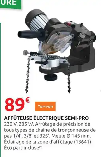 Rural Master TEMVER Affûteuse électrique semi-pro offre
