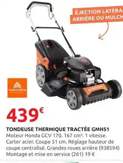 Rural Master Tondeuse thermique tractée GMH51 offre