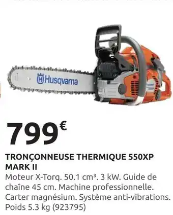Rural Master HUSQVARNA Tronçonneuse Thermique 550XP Mark II offre