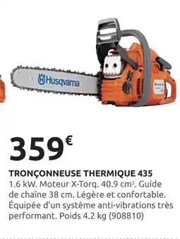 Rural Master Husqvarna Tronçonneuse Thermique 435 offre