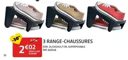 Gifi 3 range-chaussures offre