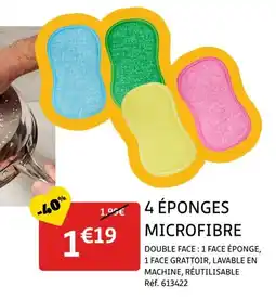 Gifi 4 éponges microfibre offre