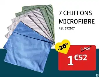 Gifi 7 chiffons microfibre offre