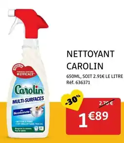 Gifi Nettoyant carolin offre