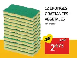 Gifi 12 éponges grattantes végétales offre