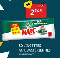 Gifi 80 lingettes antibactériennes offre