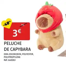 Gifi Peluche de capybara offre