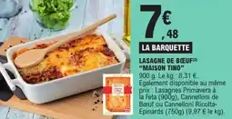 E.Leclerc Express Lasagne de bœuf maison tino offre