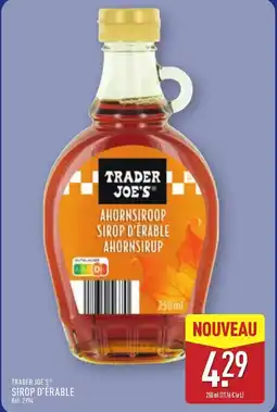 ALDI TRADER JOE'S Sirop d'érable offre