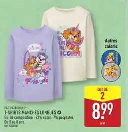 ALDI PAT' PATROUILLE T-shirts manches longues offre