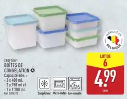 ALDI CROFTON Boîtes de congélation offre