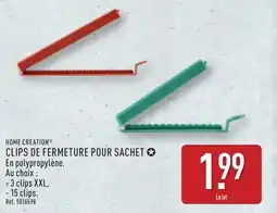 ALDI HOME CREATION Clips de fermeture pour sachet offre