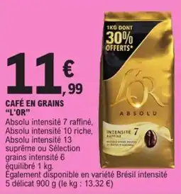 E.Leclerc Express Café en grains l'or offre