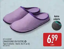ALDI UP 2 FASHION Chaussons en feutre offre