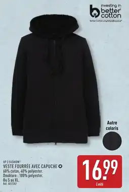 ALDI UP 2 FASHION Veste fourrée avec capuche offre