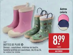 ALDI L&D Bottes de pluie offre