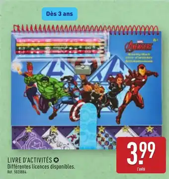 ALDI Livre d'activités offre