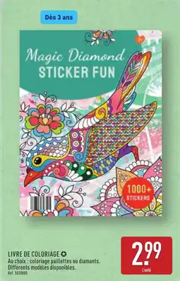 ALDI Livre de coloriage offre