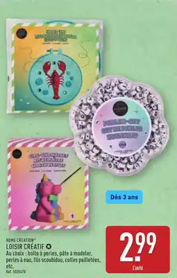 ALDI HOME CREATION Loisir créatif offre