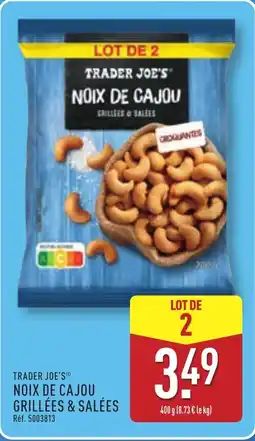ALDI TRADER JOE'S Noix de cajou grillées & salées offre