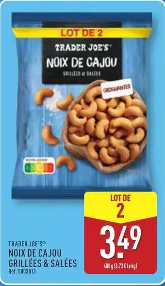 ALDI TRADER JOE'S Noix de cajou grillées & salées offre