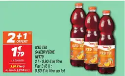Netto NETTO Iced tea saveur pêche offre