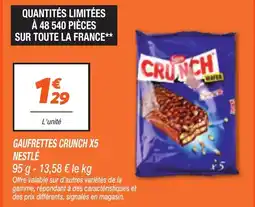 Netto NESTLÉ Gaufrettes crunch x5 offre