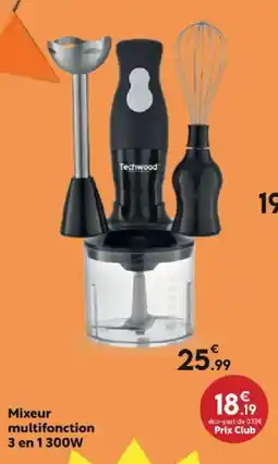 Maxi Bazar Mixeur multifonction 3 en 1 300W offre