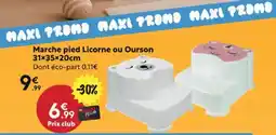 Maxi Bazar Marche pied Licorne ou Ourson 31x35x20cm offre