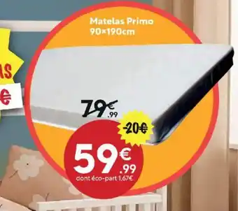 Maxi Bazar Matelas Primo 90x190cm offre