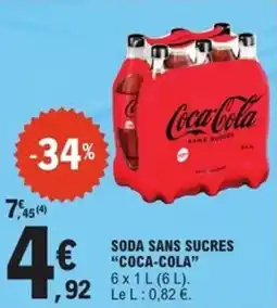 E.Leclerc Express COCA-COLA Soda sans sucres offre