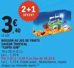 E.Leclerc Express CAPRI-SUN Boisson au jus de fruits saveur tropical offre