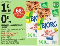 E.Leclerc Express BJORG Céréales complètes bio offre