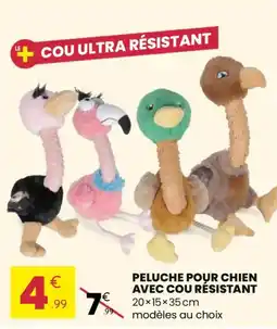 Stokomani Peluche pour chien avec cou résistant offre
