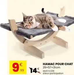 Stokomani Hamac pour chat 29×57×31cm offre