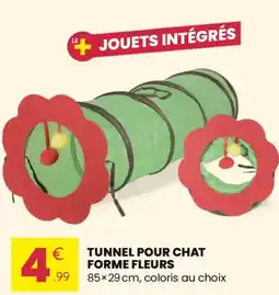 Stokomani Tunnel pour chat forme fleurs offre