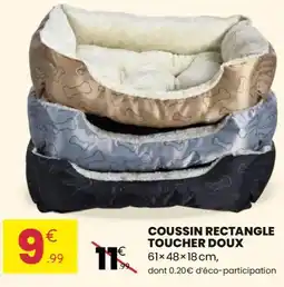 Stokomani Coussin rectangle toucher doux offre